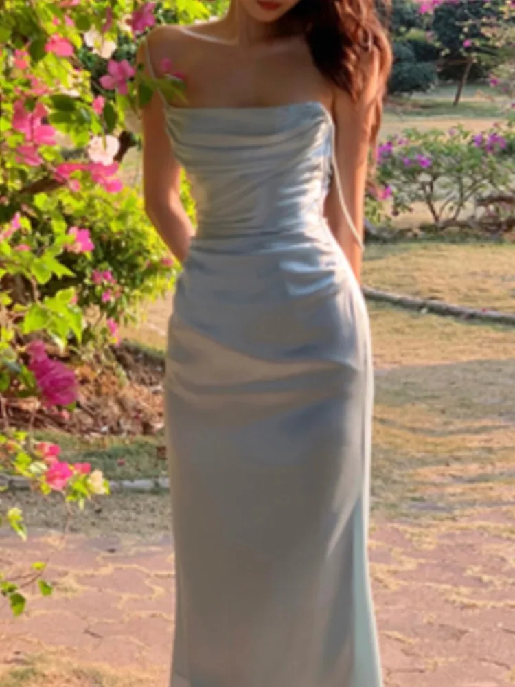 Женское винтажное платье средней длины на тонких бретельках, летнее сексуальное облегающее цельное платье без рукавов, женское модное платье для выпускного вечера
Женское винтажное платье средней длины на тонких бретельках, летнее сексуальное облегающее цельное платье без рукавов, женское модное платье для выпускного вечера