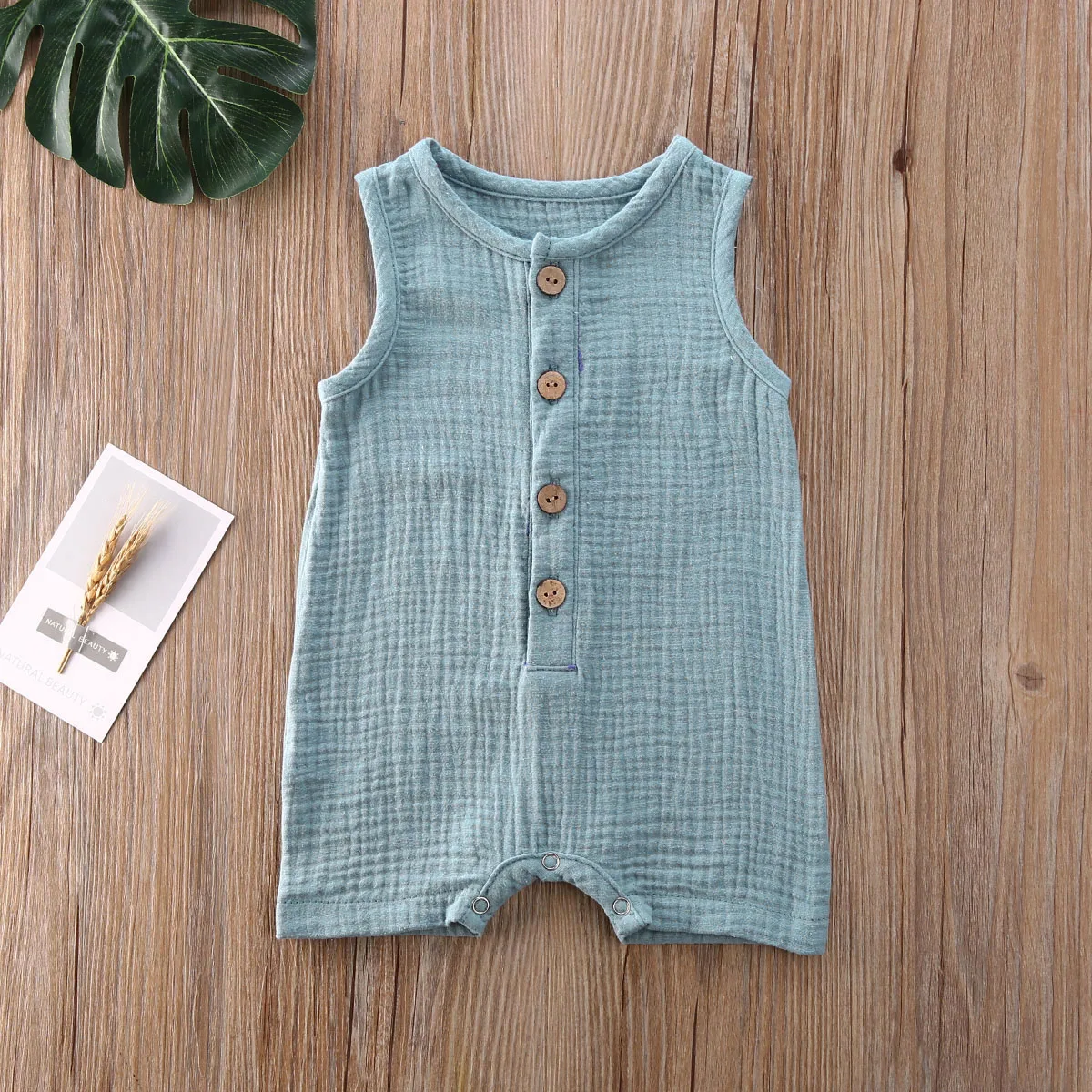 2023 Toddler Infant Baby Girls Boys Sleeveless Rompers Short Single Breasted Clothes Button Solid Color Summer
2023 Toddler Infant Baby Girls Boys Sleeveless Rompers Short Single Breasted Clothes Button Solid Color Summer