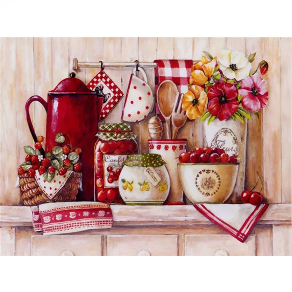 5d Full Drill Diamond Painting Kitchen New Arrivals Diamond Embroidery Flowers Needlework Home Decoration Gift
5d Full Drill Diamond Painting Kitchen New Arrivals Diamond Embroidery Flowers Needlework Home Decoration Gift