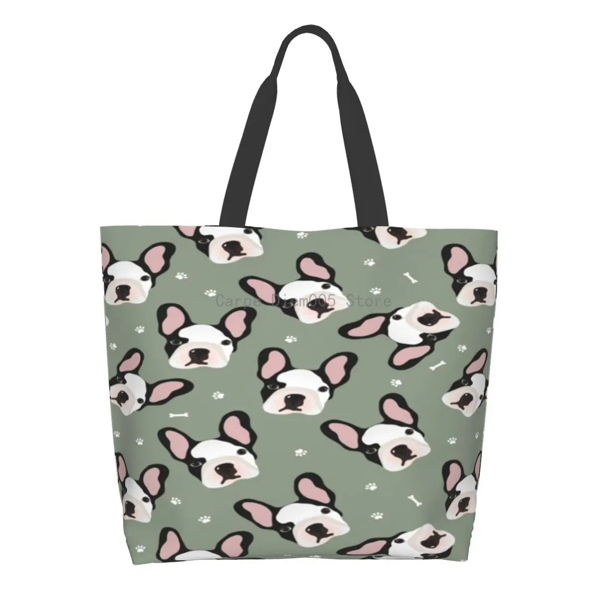 Women Shoulder Bag Cute Cartoon Dog French Bulldog Large Capacity Shopping Grocery Tote Bag For Ladies
Women Shoulder Bag Cute Cartoon Dog French Bulldog Large Capacity Shopping Grocery Tote Bag For Ladies