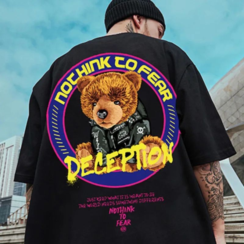 YlSHioo Hip Hop Streetwear T-Shirt 2022 Men Painting Bear Print Tshirt Harajuku Cotton Casual Short Sleeve T Shirt Black White
YlSHioo Hip Hop Streetwear T-Shirt 2022 Men Painting Bear Print Tshirt Harajuku Cotton Casual Short Sleeve T Shirt Black White