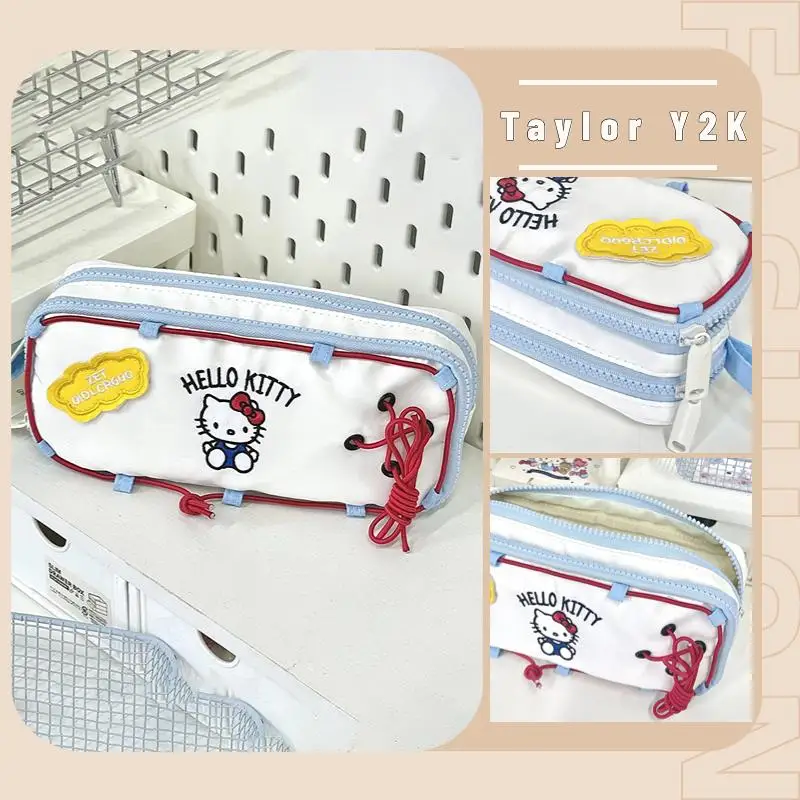 Sanrio Hello Kitty Pen Bag Anime Figure Kuromi Cinnamoroll My Melody Pencil Case Fashion High Capacity Student Stationery Bag
Sanrio Hello Kitty Pen Bag Anime Figure Kuromi Cinnamoroll My Melody Pencil Case Fashion High Capacity Student Stationery Bag
