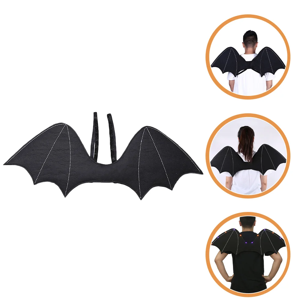 

Bat Wings Performance Prop Party Favors Kids Decor Halloween Carnival Button Black Child