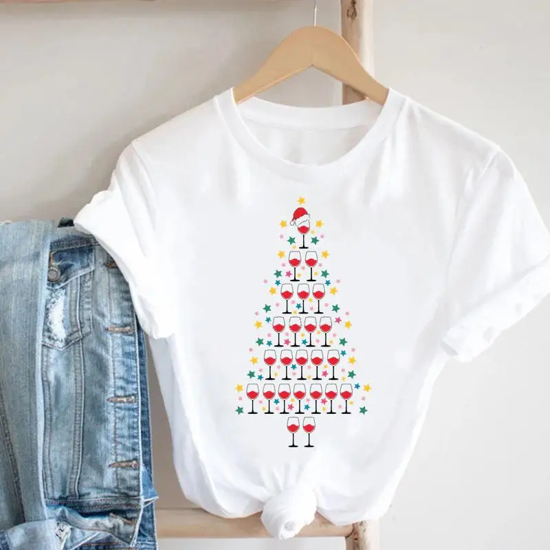 Merry Christmas Wine Love Funny Cute Women New Year Trend T-shirts Cartoon Fashion Tshirt Holiday Top Travel Graphic Tee
Merry Christmas Wine Love Funny Cute Women New Year Trend T-shirts Cartoon Fashion Tshirt Holiday Top Travel Graphic Tee