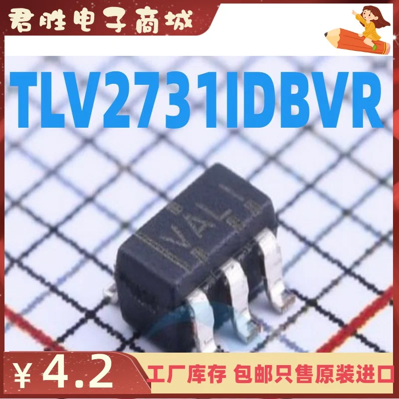 10pcs 100% orginal new TLV2731IDBVR Silkscreen VALI TLV2731CDBVR Silkscreen VALC SOT23-5
10pcs 100% orginal new TLV2731IDBVR Silkscreen VALI TLV2731CDBVR Silkscreen VALC SOT23-5