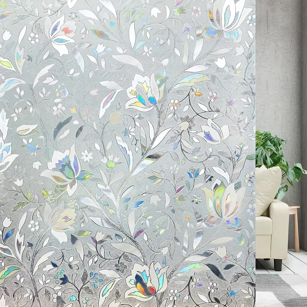 Rainbow Window Privacy Film 3D Stained Glass Vinyl Window Sticker No Glue Window Film Static Cling Adhesive Film for Home Office
Rainbow Window Privacy Film 3D Stained Glass Vinyl Window Sticker No Glue Window Film Static Cling Adhesive Film for Home Office