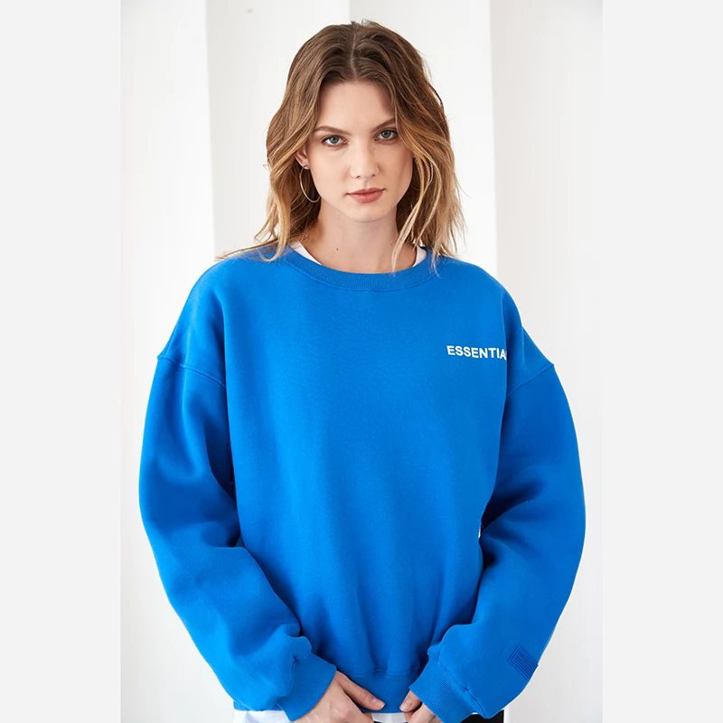 Light Blue Grey Cotton Fleece Oversize Long Sleeve Streetwear Sweatshirts Vintage Brand Pullover Warm Crewneck Sweatshirt Women
Light Blue Grey Cotton Fleece Oversize Long Sleeve Streetwear Sweatshirts Vintage Brand Pullover Warm Crewneck Sweatshirt Women