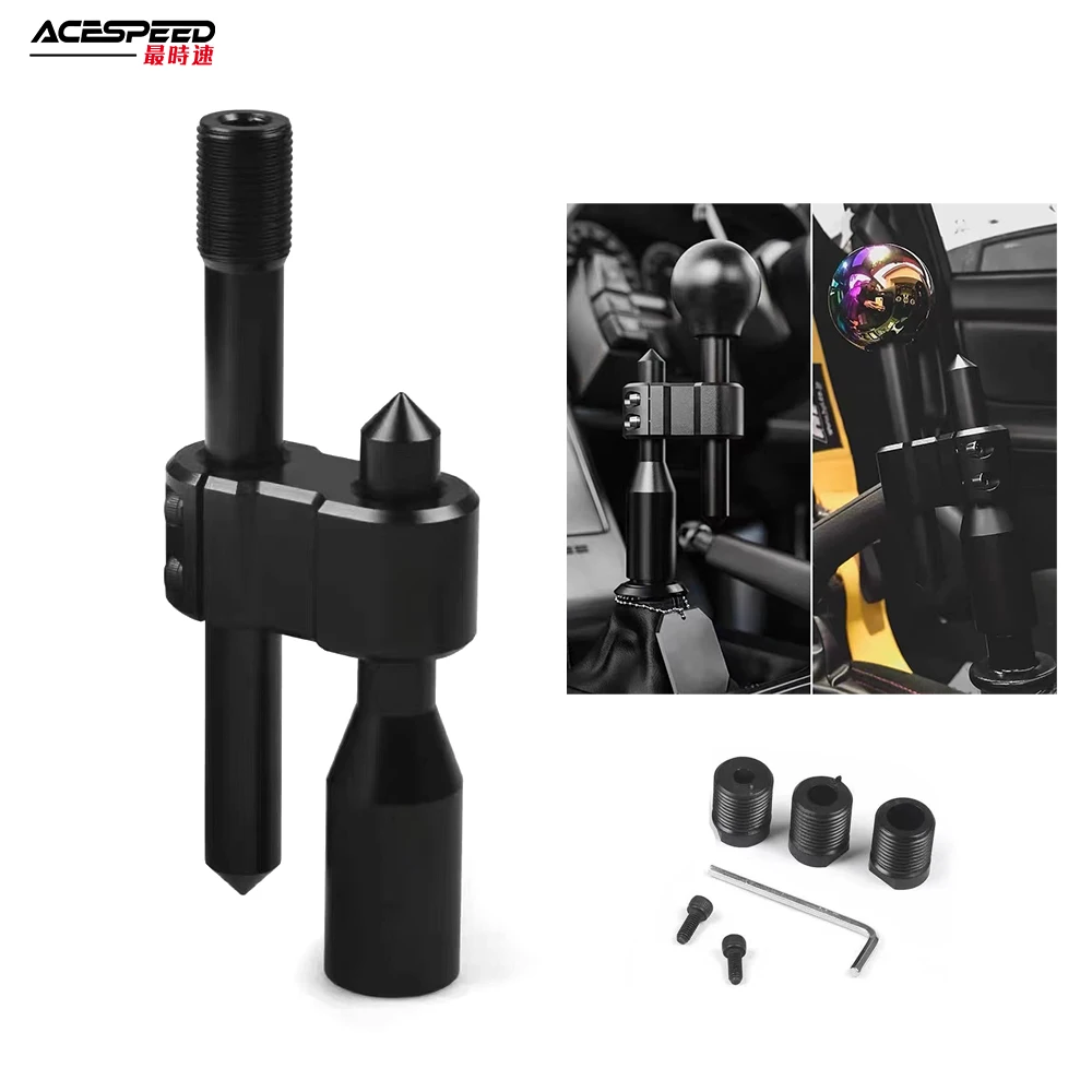 Universal H Type Shift Knob Extension Adjustable Extender Gear Shifter Aluminum With Three Adapters Black
Universal H Type Shift Knob Extension Adjustable Extender Gear Shifter Aluminum With Three Adapters Black