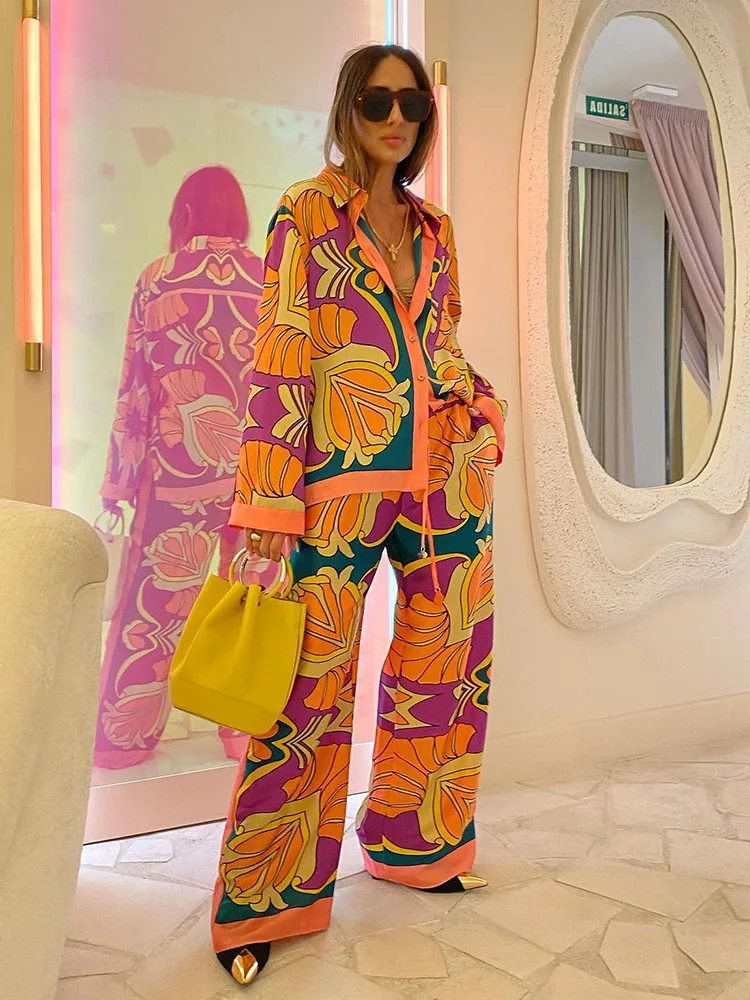 New Fashion Print Elegant Women's Suit 2022 New Elastic Waist Straight 2 Piece set Suit Casual Chic Youth Vacation Fashion Suit
New Fashion Print Elegant Women's Suit 2022 New Elastic Waist Straight 2 Piece set Suit Casual Chic Youth Vacation Fashion Suit