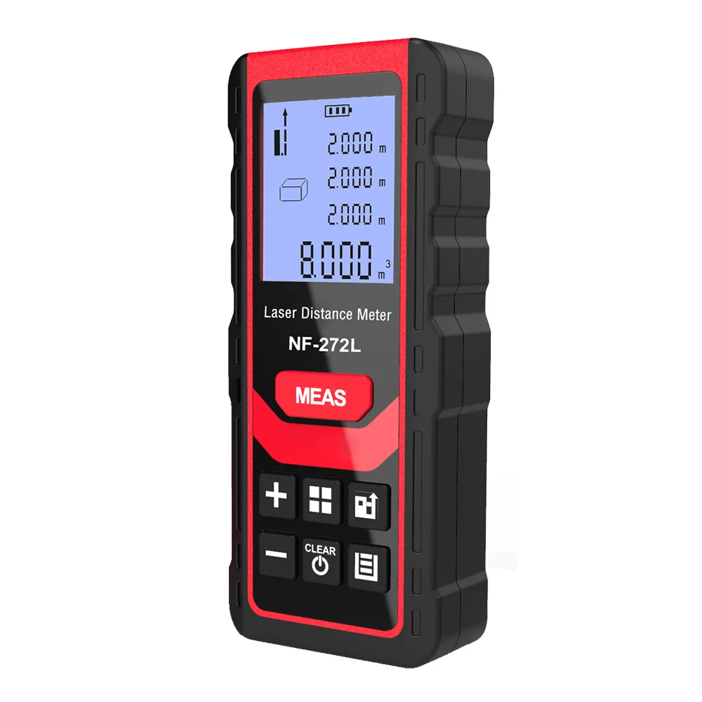 

Voice Rangefinder Meter Electronic Bubble Level Infrared Laser Distance 80m Range NF-272L