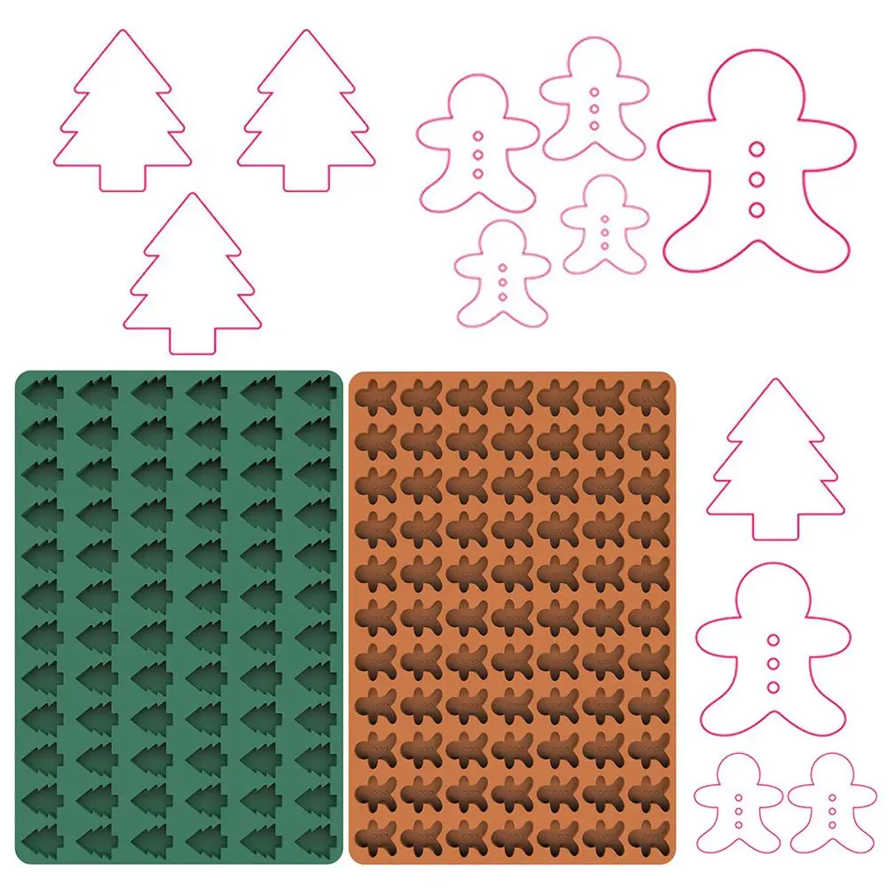 Pudding Treats Pan Mini Jelly Gingerbread Man Chocolate Candy Silicone Mold Christmas Tree Dog Treat Mold 72/77 Cavity
Pudding Treats Pan Mini Jelly Gingerbread Man Chocolate Candy Silicone Mold Christmas Tree Dog Treat Mold 72/77 Cavity