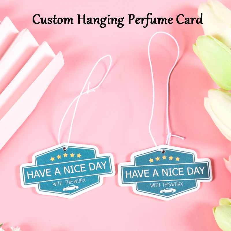 50Pcs Custom Paper Perfume Hanging Card Car Air Freshener Own Logo Personalized Design for Bedroom Wardrobe Shoebox Bathroom
50Pcs Custom Paper Perfume Hanging Card Car Air Freshener Own Logo Personalized Design for Bedroom Wardrobe Shoebox Bathroom