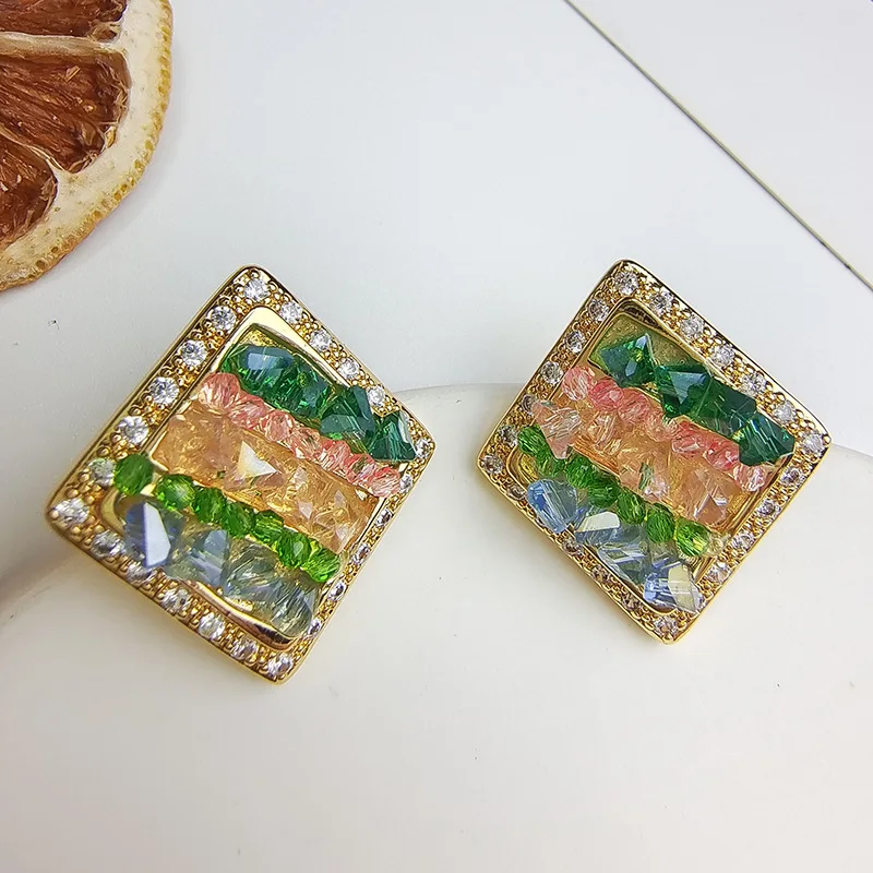 2023 New Vintage Square Diamond Set Zircon Rhinestone Earrings Fashion Trend Personalized Pieces Women's Earrings Wholesale
2023 New Vintage Square Diamond Set Zircon Rhinestone Earrings Fashion Trend Personalized Pieces Women's Earrings Wholesale