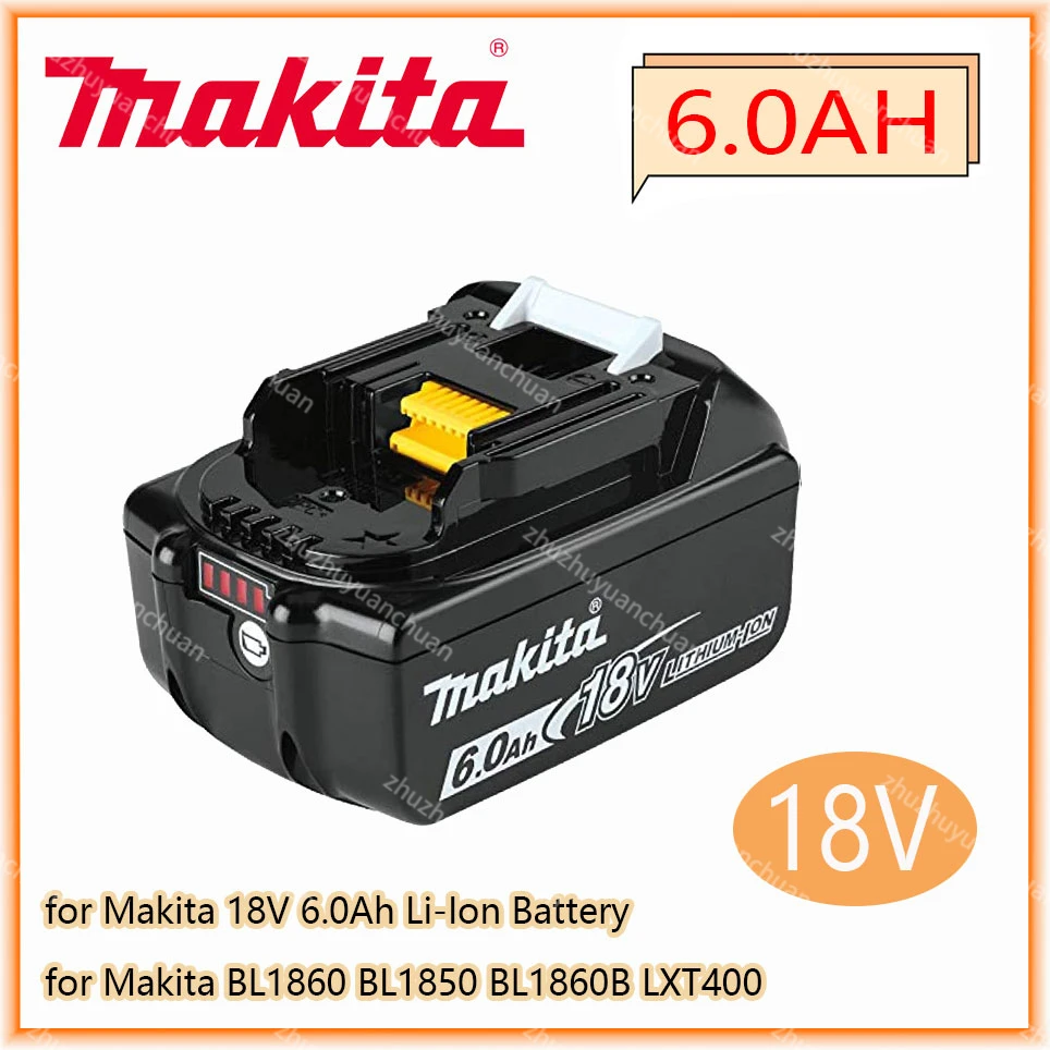 Makita Original 18V 6000MAH 6.0AH Rechargeable Power Tool Battery LED Lithium Ion Replacement LXT BL1860B BL1860 BL1850
Makita Original 18V 6000MAH 6.0AH Rechargeable Power Tool Battery LED Lithium Ion Replacement LXT BL1860B BL1860 BL1850