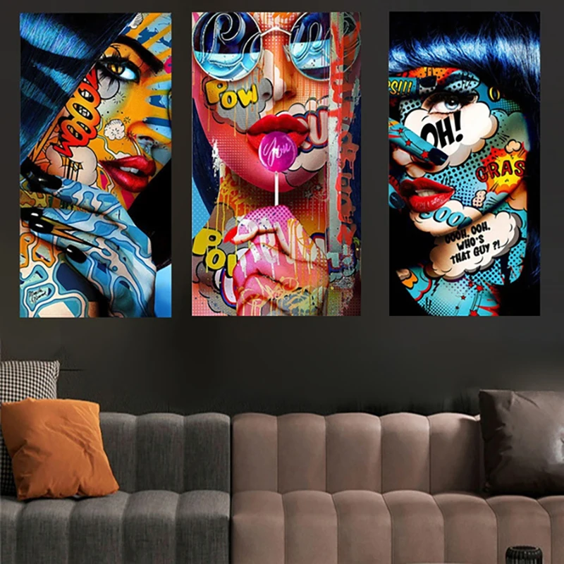Canvas Painting Wall Art Picture Graffiti Girl Posters Portrait Modern Painting Poster Wall Living Room Bedroom Corridor Decor
Canvas Painting Wall Art Picture Graffiti Girl Posters Portrait Modern Painting Poster Wall Living Room Bedroom Corridor Decor