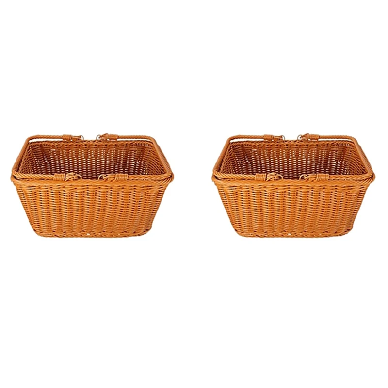 2X Durable Artificial Rattan Handmade Portable Picnic Basket Rattan Woven Supermarket Shopping Basket Rattan Basket
2X Durable Artificial Rattan Handmade Portable Picnic Basket Rattan Woven Supermarket Shopping Basket Rattan Basket