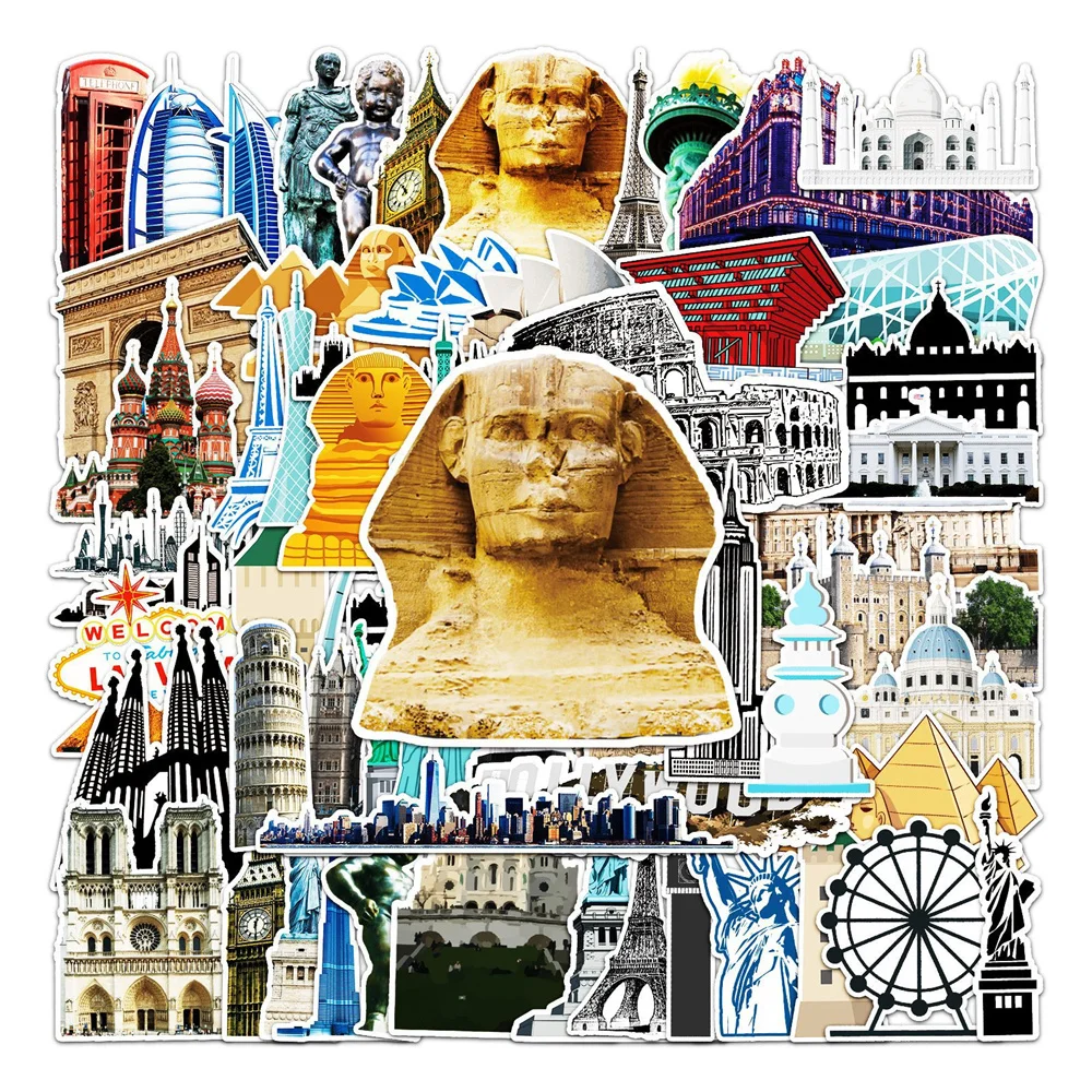 10/30/50PCS Landmark Building Graffiti Sticker Laptop Bicycle Scooter Car Waterproof Decorative Sticker Wholesale
10/30/50PCS Landmark Building Graffiti Sticker Laptop Bicycle Scooter Car Waterproof Decorative Sticker Wholesale