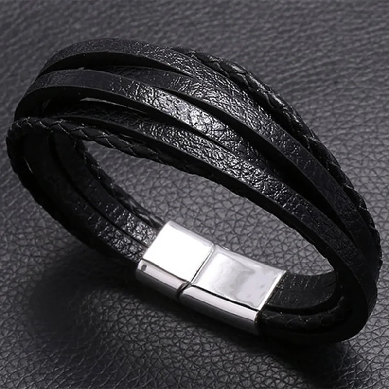 ZORCVENS Hot Classic Hand-Woven Leather Bracelet Men Fashion Multi-layer Design Leather Bracelet For Men Jewelry Gift
ZORCVENS Hot Classic Hand-Woven Leather Bracelet Men Fashion Multi-layer Design Leather Bracelet For Men Jewelry Gift