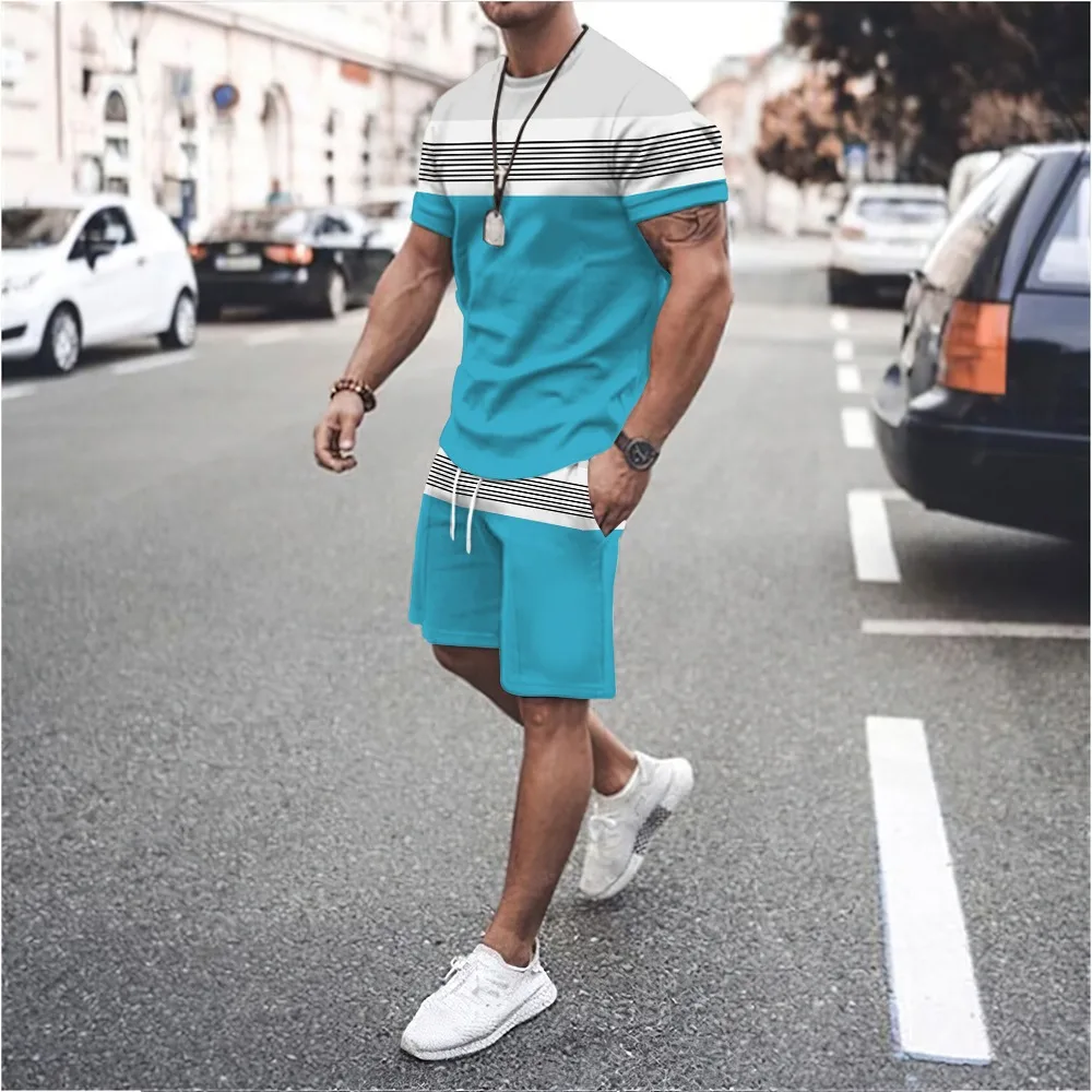 Men's Tracksuit Summer Short Sleeve T Shirt Shorts 2 Piece Sets Soild Clothes Streetwear Sportswear Male Oversized T-shirt Suit
Men's Tracksuit Summer Short Sleeve T Shirt Shorts 2 Piece Sets Soild Clothes Streetwear Sportswear Male Oversized T-shirt Suit