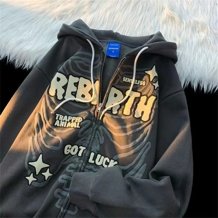 Retro Nice Desin Demon Print ded dies Couple Zipper Men Women Jacket Vintae Feelin Aestetics Streetwear Sweatsirt
Retro Nice Desin Demon Print ded dies Couple Zipper Men Women Jacket Vintae Feelin Aestetics Streetwear Sweatsirt