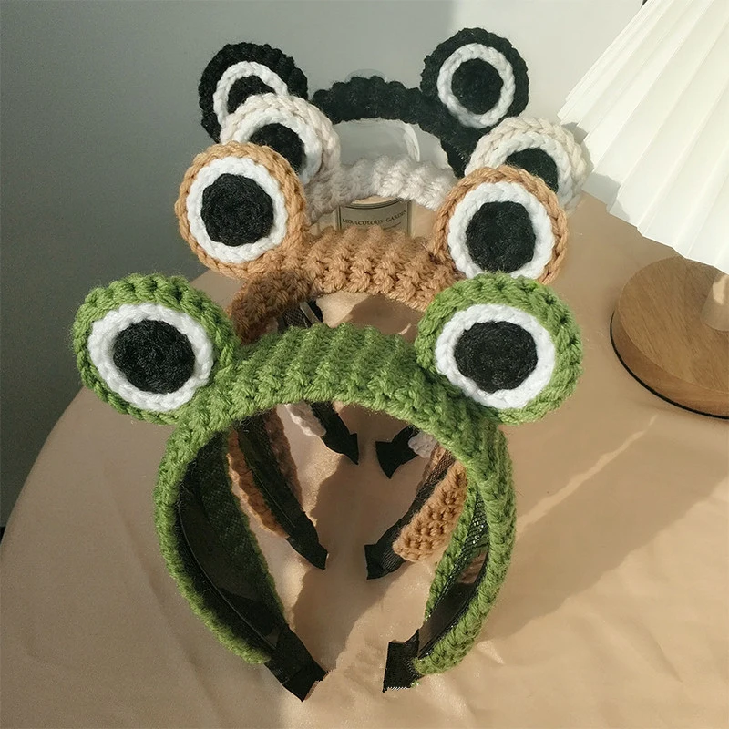 Crocheted Frog Hairband Women Cute Girls Green Plush Cartoon Big Eyes Knitted Headband Elastic Non-slip Cosplay Hair Accessories
Crocheted Frog Hairband Women Cute Girls Green Plush Cartoon Big Eyes Knitted Headband Elastic Non-slip Cosplay Hair Accessories