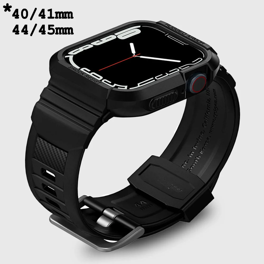 Sports TPU Case+Strap For Apple Watch Series 8 7 45mm 41mm 6 5 4 SE 40mm 44mm Silicone Band For iWatch Mens Breathable Bracelet
Sports TPU Case+Strap For Apple Watch Series 8 7 45mm 41mm 6 5 4 SE 40mm 44mm Silicone Band For iWatch Mens Breathable Bracelet