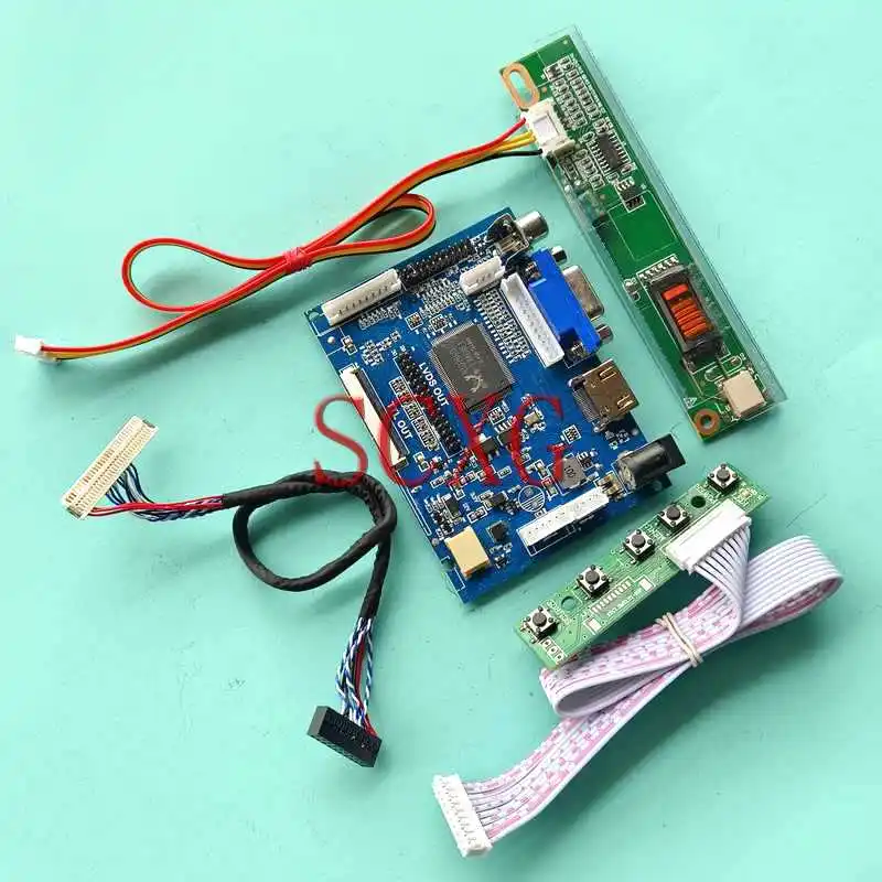LED LCD Monitor Matrix Driver Controller Board Fit N170C2 QD17TL02 1CCFL 30 Pin LVDS DIY Kit 17" HDMI-Compatible AV VGA 1440*900
LED LCD Monitor Matrix Driver Controller Board Fit N170C2 QD17TL02 1CCFL 30 Pin LVDS DIY Kit 17" HDMI-Compatible AV VGA 1440*900