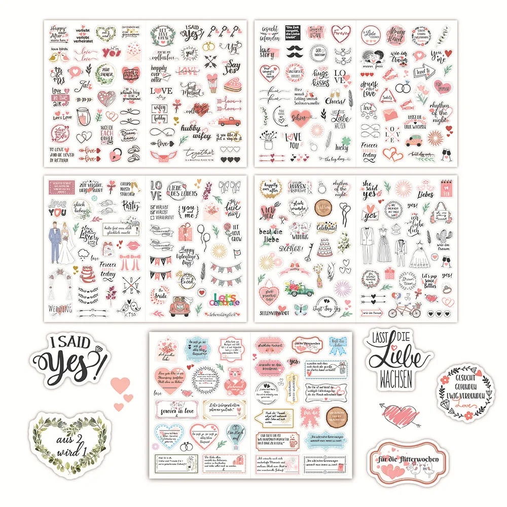 Planner Sitckers Wedding Decoration Scrapbooking Diary Wedding Uestbook Invitation Engagement Aesthetic Sticker Gifts Pack
Planner Sitckers Wedding Decoration Scrapbooking Diary Wedding Uestbook Invitation Engagement Aesthetic Sticker Gifts Pack