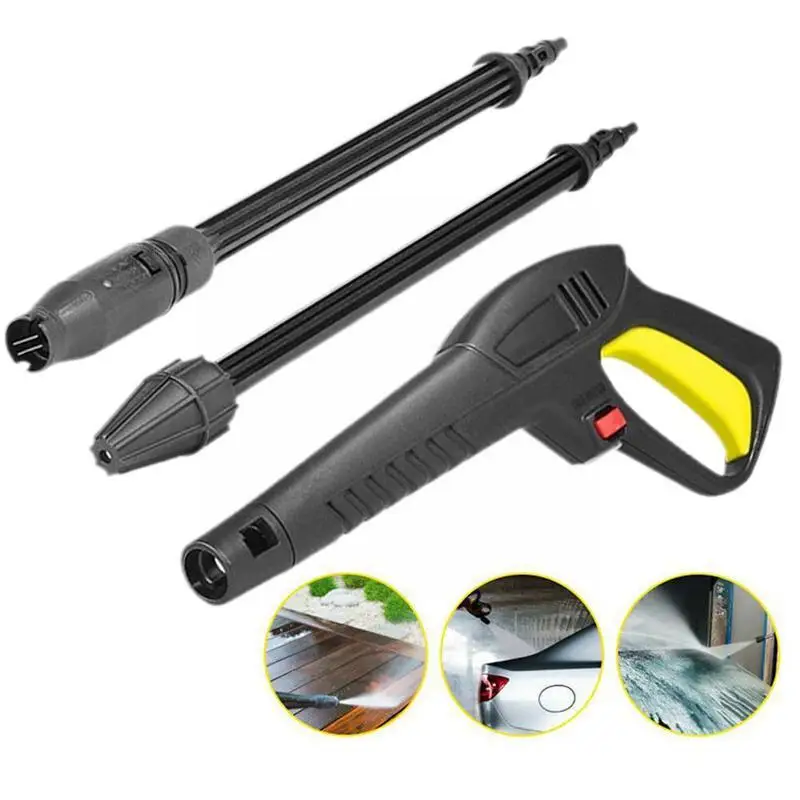 Пистолет-распылитель высокого давления I4P3, насадка для пистолета-распылителя, садовый шланг для мойки автомобиля, черный цвет 
Пистолет-распылитель высокого давления I4P3, насадка для пистолета-распылителя, садовый шланг для мойки автомобиля, черный цвет