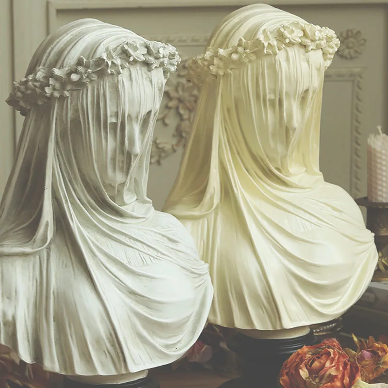 Veiled Woman Candle Silicone Mold Female Bride Antique Bust Statue Sculpture Lady Body Silicone Molds
Veiled Woman Candle Silicone Mold Female Bride Antique Bust Statue Sculpture Lady Body Silicone Molds
