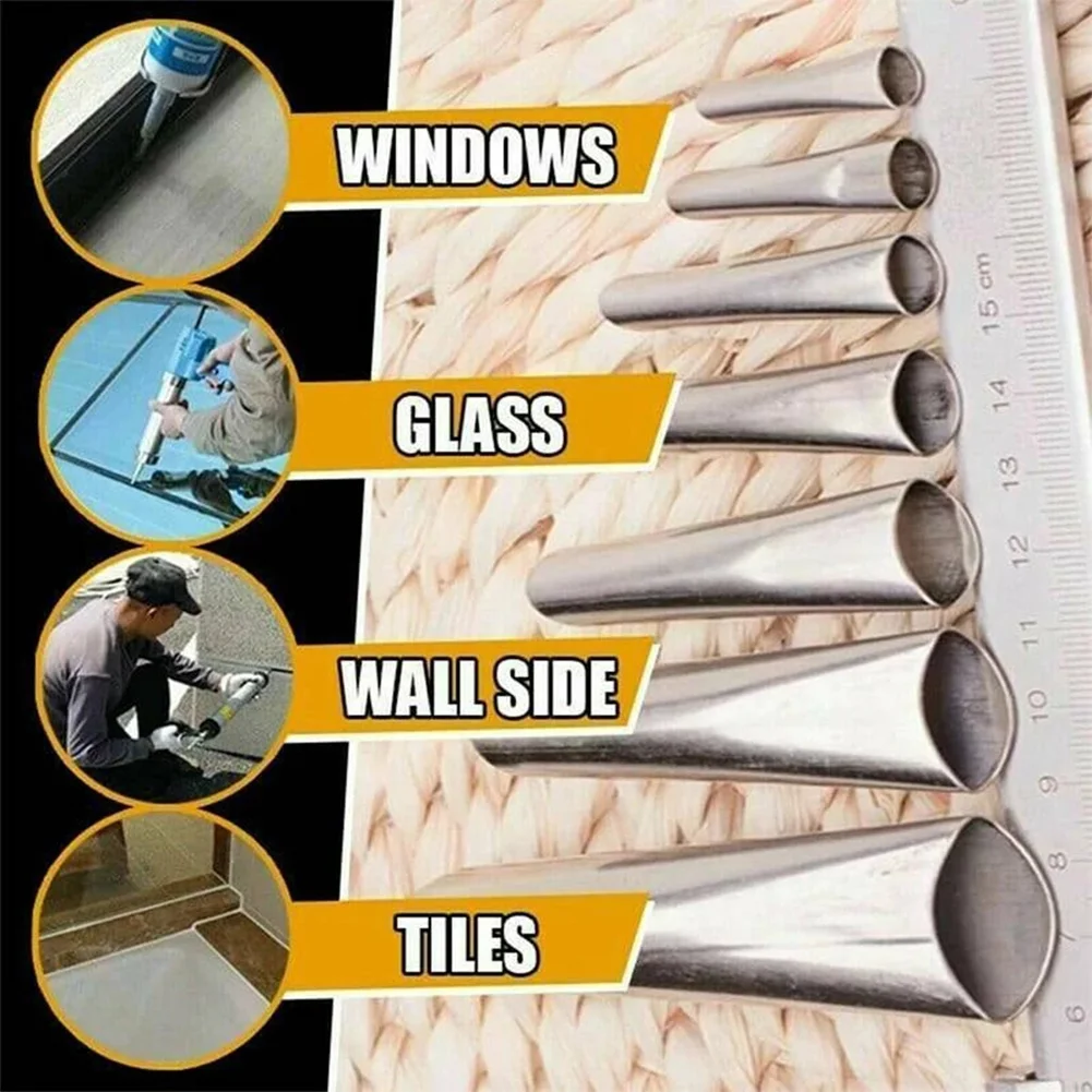 14Pc Caulk Nozzle Applicator Caulking Finisher Stainless Steel Sealant Finishing Tool Kit Caulking Nozzle Sealant Finishing Tool
14Pc Caulk Nozzle Applicator Caulking Finisher Stainless Steel Sealant Finishing Tool Kit Caulking Nozzle Sealant Finishing Tool