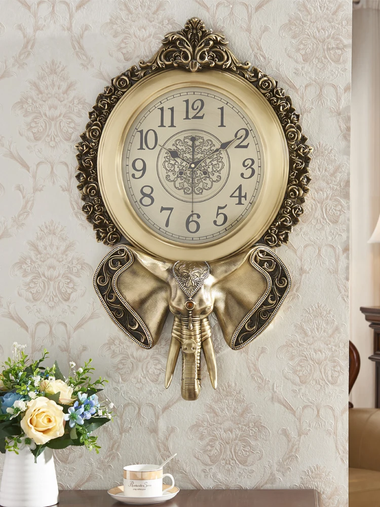 XK Wall Clock Household American Mute Clock Creative Living Room Quartz Clock Brass Color Decoration
XK Wall Clock Household American Mute Clock Creative Living Room Quartz Clock Brass Color Decoration