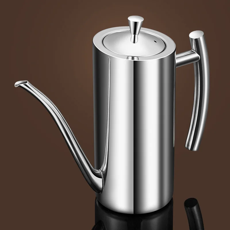 304 Stainless Steel Oiler Soy Sauce Spice Bottle Household Kitchen Multi-purpose Creative Personality Oiler
304 Stainless Steel Oiler Soy Sauce Spice Bottle Household Kitchen Multi-purpose Creative Personality Oiler