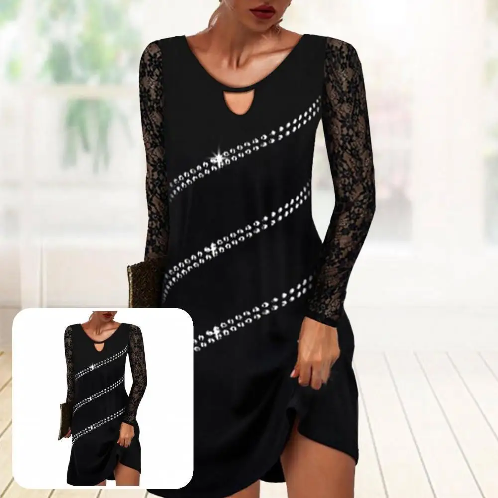 Useful Women Dresses Elegant Colorfast Pure Color Women Splicing Party Dress Girl Dress Women Dresses 
Useful Women Dresses Elegant Colorfast Pure Color Women Splicing Party Dress Girl Dress Women Dresses