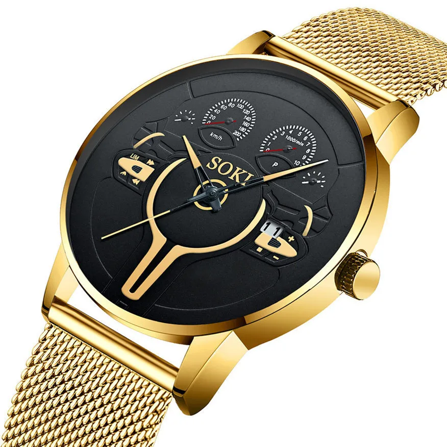 Fashion Men's Watch Stainless Steel Mesh Strap Quartz Wristwatch New Hot Luxury Casual Male Clock Saati Relogio Masculino
Fashion Men's Watch Stainless Steel Mesh Strap Quartz Wristwatch New Hot Luxury Casual Male Clock Saati Relogio Masculino