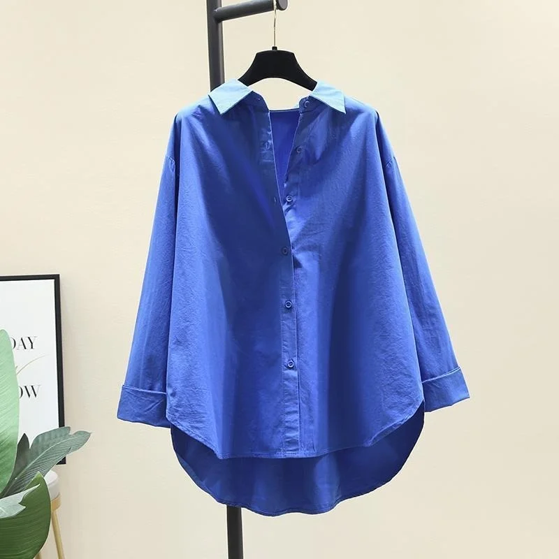 Cotton Solid Women Shirts Summer Vintage 2022 Turn-Down Collar Long-Sleeved Loose Elegant Female Outwear Coats Tops
Cotton Solid Women Shirts Summer Vintage 2022 Turn-Down Collar Long-Sleeved Loose Elegant Female Outwear Coats Tops