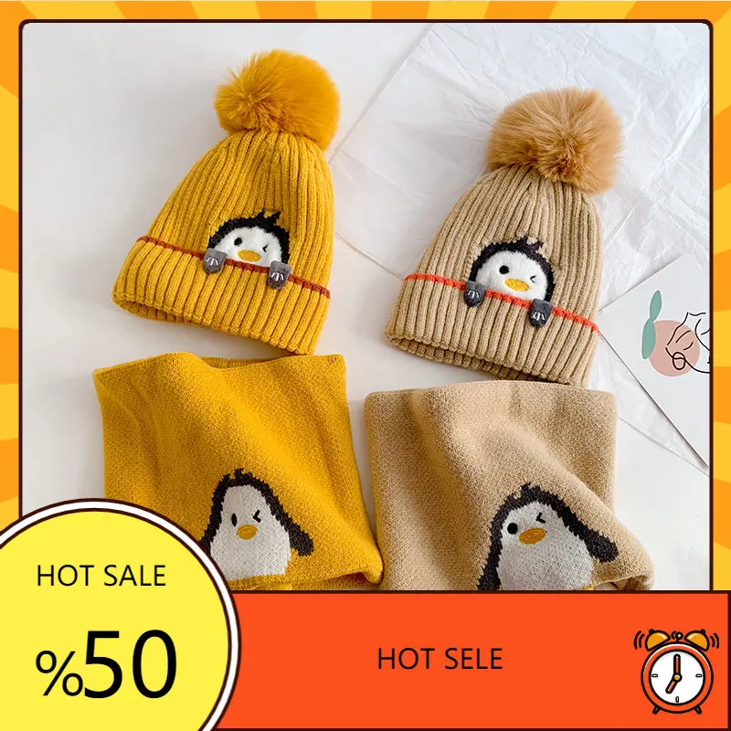 Kids Beanie Hat Scarf Set Winter Thicken Warm Children Cap Cute Penguin Photography Props Boys Girls Winter Villus Hat Scarf Set
Kids Beanie Hat Scarf Set Winter Thicken Warm Children Cap Cute Penguin Photography Props Boys Girls Winter Villus Hat Scarf Set