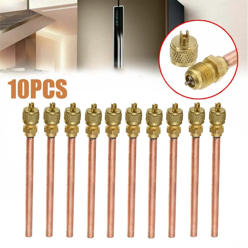 10Pcs/Set Air Conditioner Refrigeration Access Valves Copper Tube Filling Part HVAC Systems Maintenance Repair Replacement
10Pcs/Set Air Conditioner Refrigeration Access Valves Copper Tube Filling Part HVAC Systems Maintenance Repair Replacement