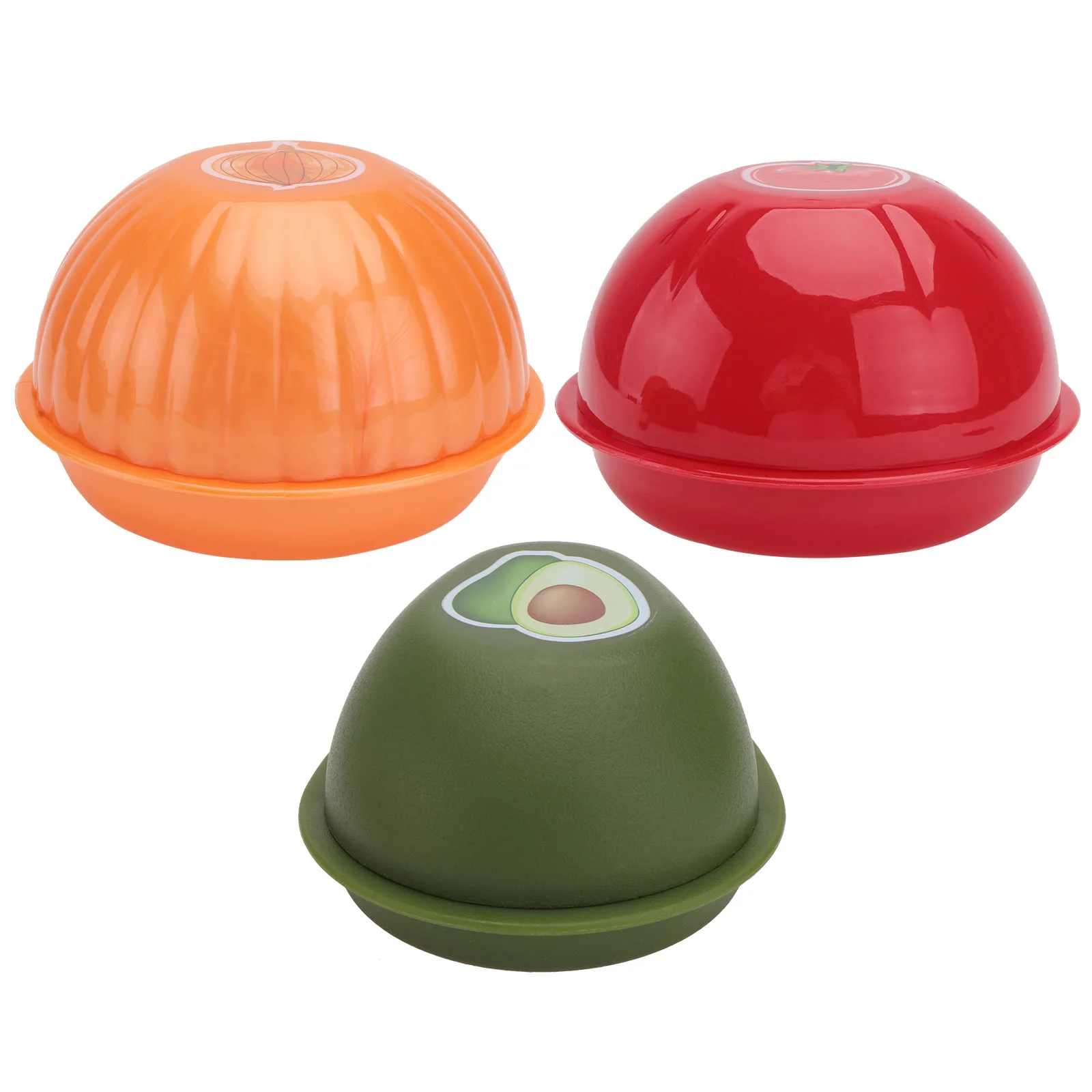 3pcs Creative Kitchen Refrigerator Vegetable Fruits Crisper Containers Onion Avocado Tomatoes Fresh Storage Bowls (Random Color
3pcs Creative Kitchen Refrigerator Vegetable Fruits Crisper Containers Onion Avocado Tomatoes Fresh Storage Bowls (Random Color