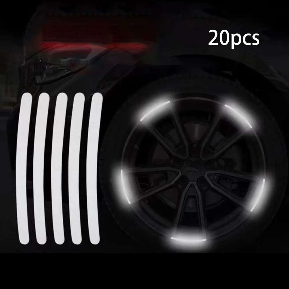 20pcs Car Reflective Strips Wheel Rim Decals Luminous Warning Sticker Exterior Accessories For Car Motorcycle Bike
20pcs Car Reflective Strips Wheel Rim Decals Luminous Warning Sticker Exterior Accessories For Car Motorcycle Bike