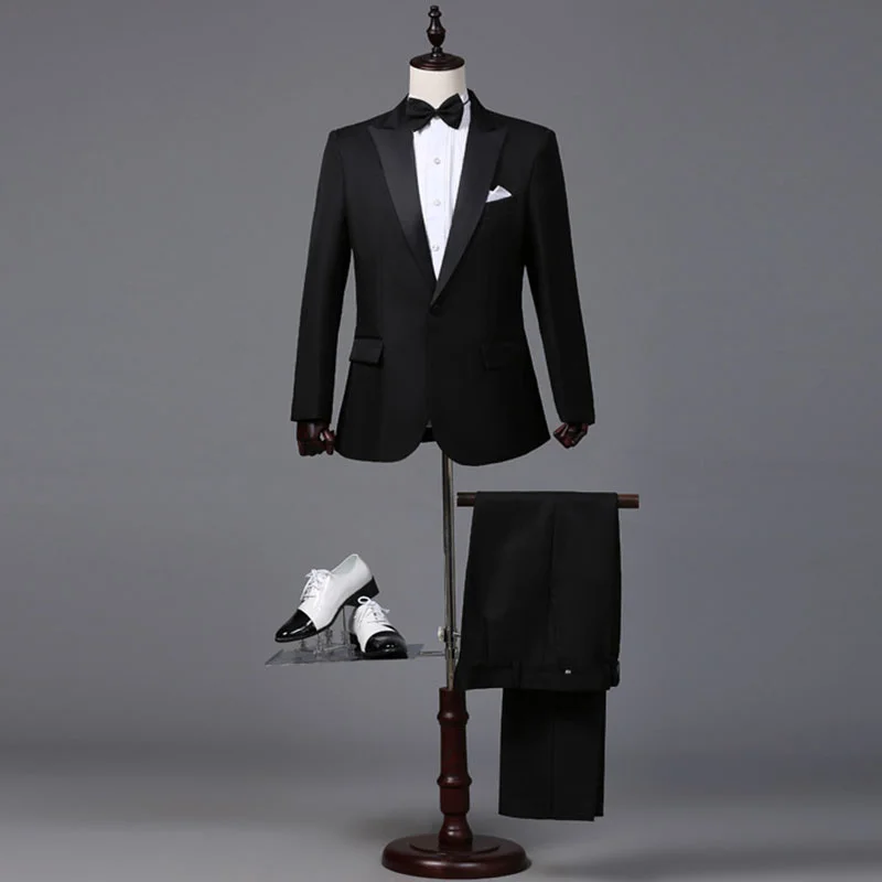 Mens Sets Jacket with Pants Suits Men Slim Single Button Business Casual Suit Men Wedding Party Dress Prom Tuxedo Costume Homme
Mens Sets Jacket with Pants Suits Men Slim Single Button Business Casual Suit Men Wedding Party Dress Prom Tuxedo Costume Homme