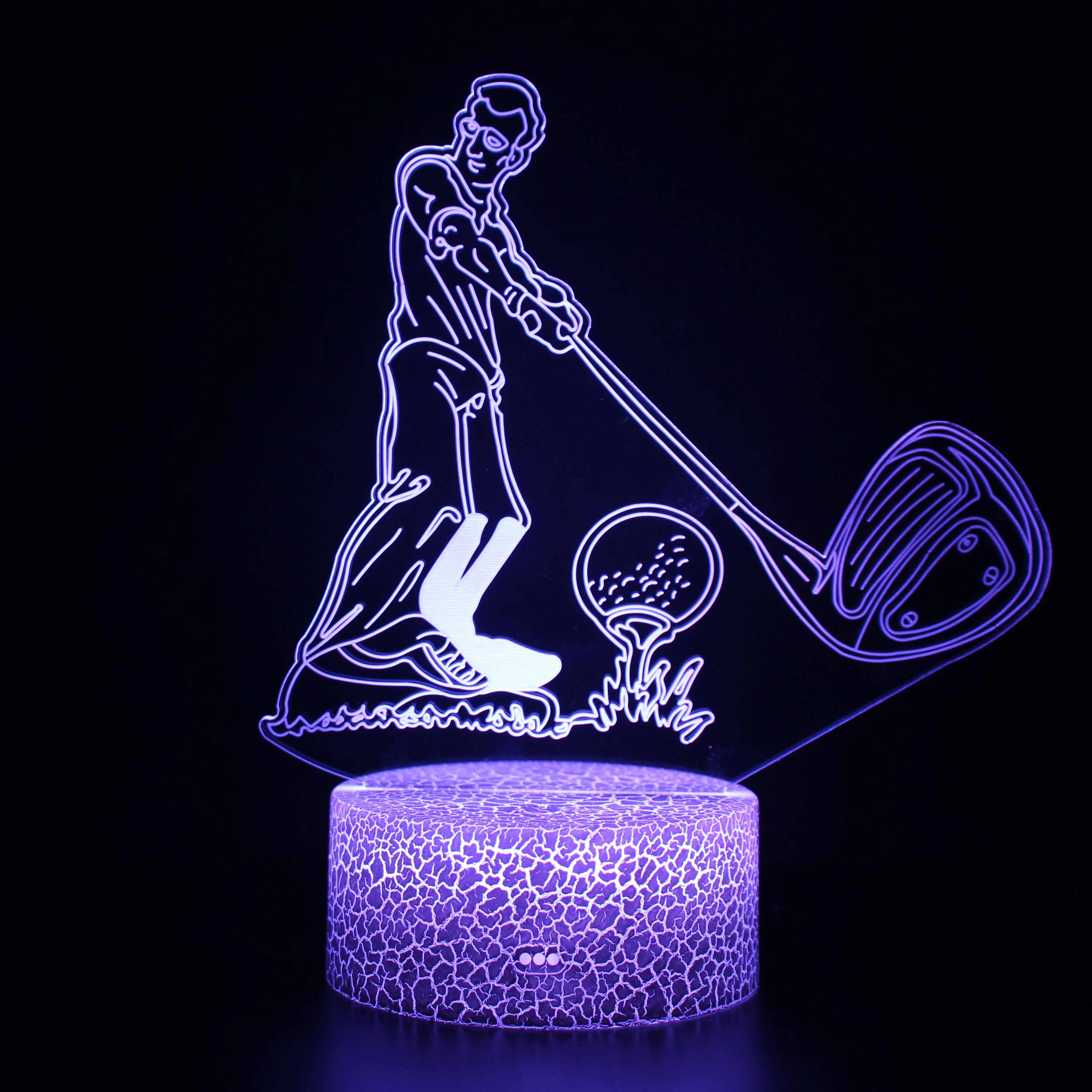 Golf Player Night Light LED Acrylic Lamp 3D Illusion Figure Lights 16 Colors Switch Remote Control for Bedroom Atmosphere Decor
Golf Player Night Light LED Acrylic Lamp 3D Illusion Figure Lights 16 Colors Switch Remote Control for Bedroom Atmosphere Decor