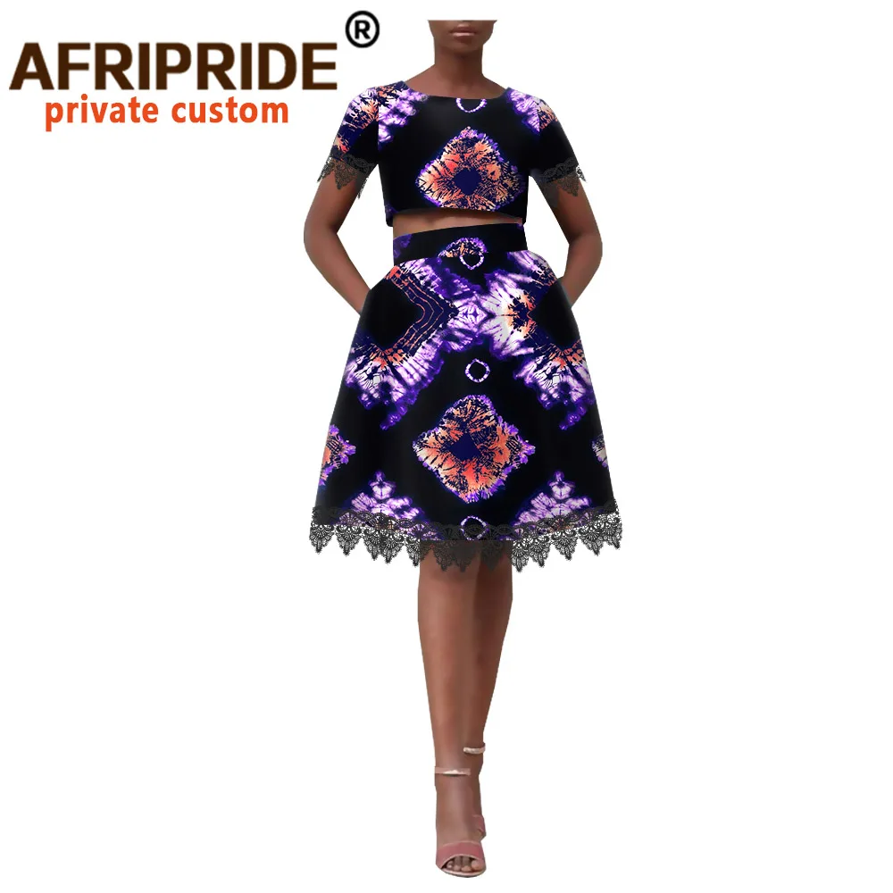 African Ankara Skirt Suit for Women Tailor Made Crop Top+Knee Length Skirt Women Casual Suit A2026006
African Ankara Skirt Suit for Women Tailor Made Crop Top+Knee Length Skirt Women Casual Suit A2026006
