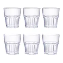 6Pcs Acrylic Whiskey Cups Unbreakable Spirits Cups Wine Tumblers Beer Mugs Beer Mugs Acrylic Spirit Glass