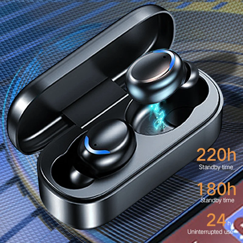 Wireless Bluetooth Earphones Tws Headphone Bluetooth V5.1 Bass Stereo Earbuds HD Noise Reduction Sports IPX7 Waterproof Headsets
Wireless Bluetooth Earphones Tws Headphone Bluetooth V5.1 Bass Stereo Earbuds HD Noise Reduction Sports IPX7 Waterproof Headsets