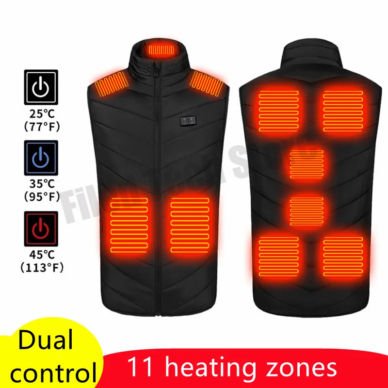 11 Heated Zones Vest Jacket outdoors Men Women Coat S-6XL Intelligent USB Electric Heating Thermal Warm Clothes Winter Heated
11 Heated Zones Vest Jacket outdoors Men Women Coat S-6XL Intelligent USB Electric Heating Thermal Warm Clothes Winter Heated