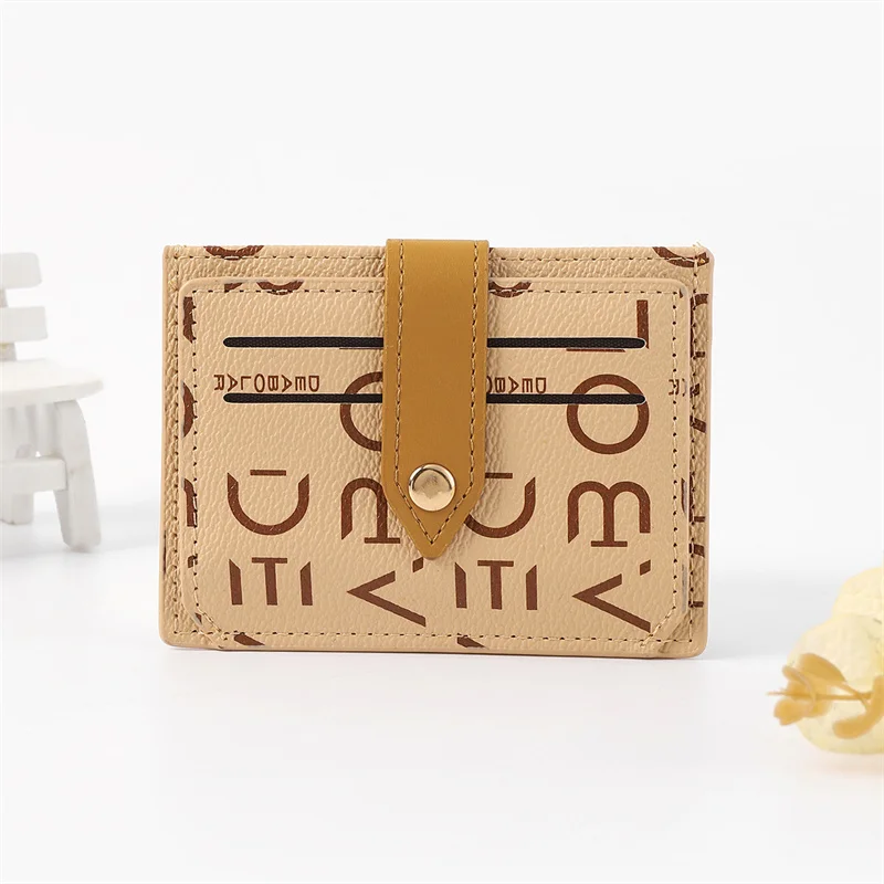 New Ultra-thin Card Bag European And American Fashion Printing Ladies Wallet Multi-card Buckle Female Card Bag Pu Card Sleeve
New Ultra-thin Card Bag European And American Fashion Printing Ladies Wallet Multi-card Buckle Female Card Bag Pu Card Sleeve