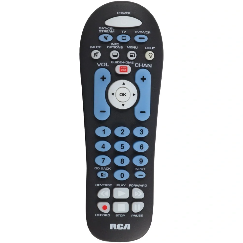 RCA RCR313BR 3-Device Big-Button Universal Remote with Streaming & Dual Navigation (Black)
RCA RCR313BR 3-Device Big-Button Universal Remote with Streaming & Dual Navigation (Black)