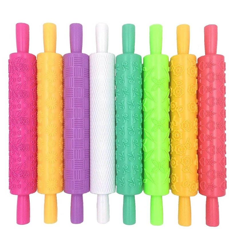 Roller Cake Decorating Embossed Rolling Pins Textured Non-Stick Fondant Pastry Icing Clay Dough Roller Kitchen Baking Tools
Roller Cake Decorating Embossed Rolling Pins Textured Non-Stick Fondant Pastry Icing Clay Dough Roller Kitchen Baking Tools
