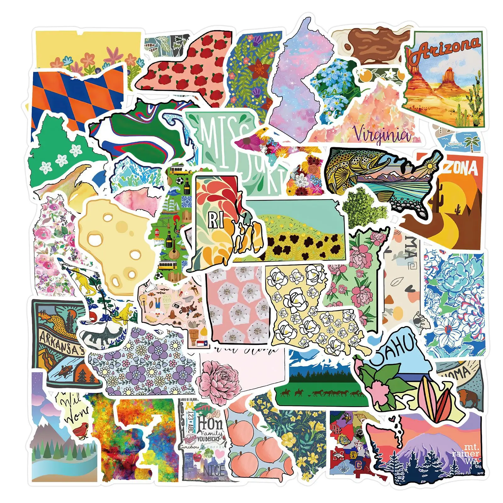 10/55PCS Cartoon State Map Pattern Cool Stickers Art Graffiti DIY Toy Skateboard Fridge Guitar Graffiti Decal Sticker Kids
10/55PCS Cartoon State Map Pattern Cool Stickers Art Graffiti DIY Toy Skateboard Fridge Guitar Graffiti Decal Sticker Kids